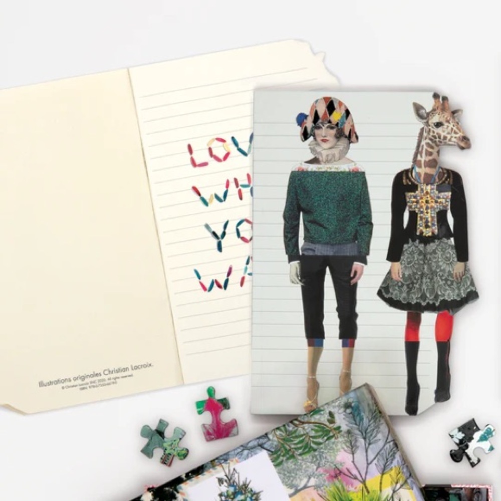 Christian Lacroix Heritage Collection Love Who You Want Die-Cut Notebook, NWT